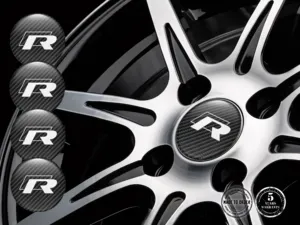 VW Wheel Sticker Logo Epoxy Dome Edition